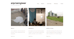 Desktop Screenshot of anjakanngieser.com